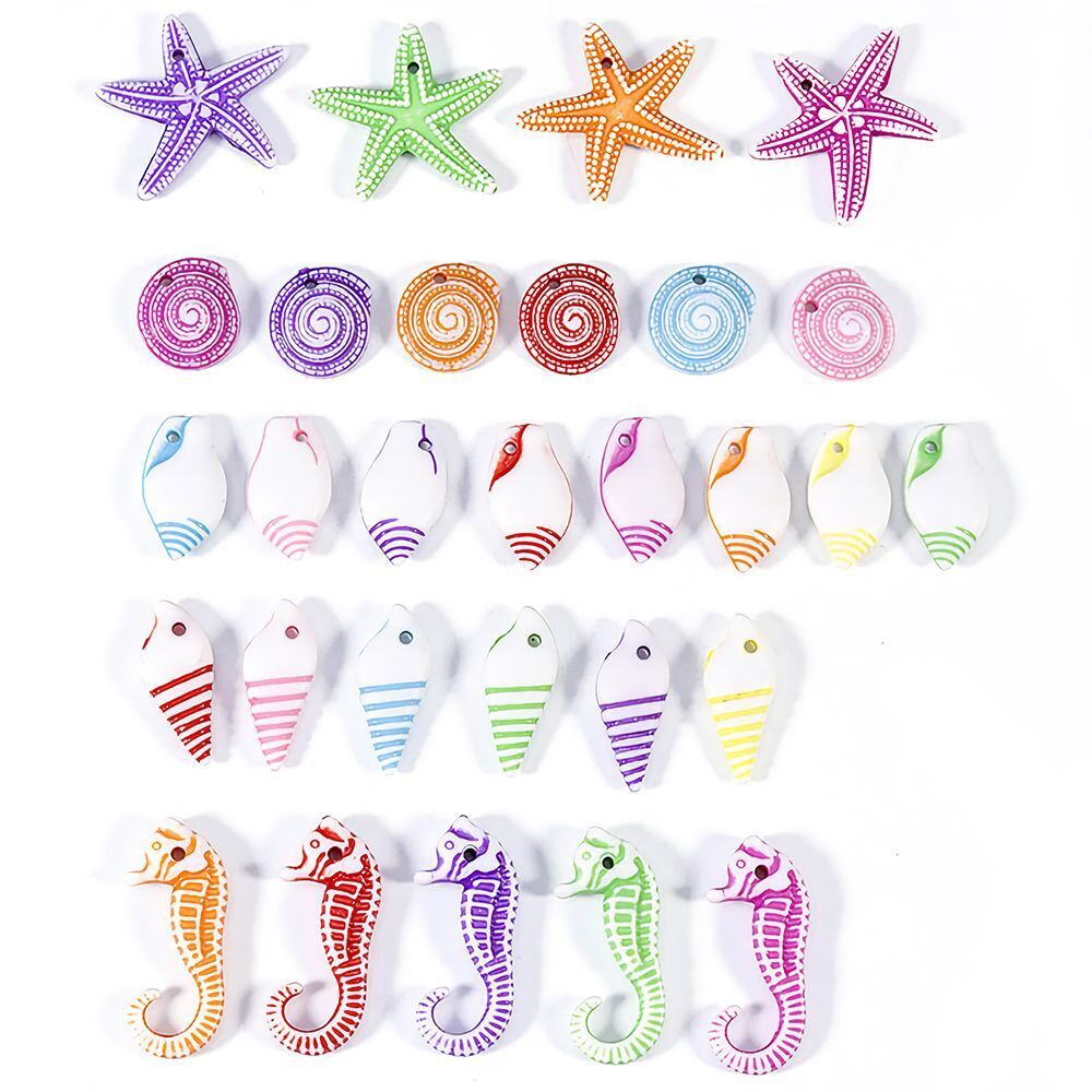 Accessories Ocean Theme Pendants DIY Loose Bead Conch Sea Shell Starfish
