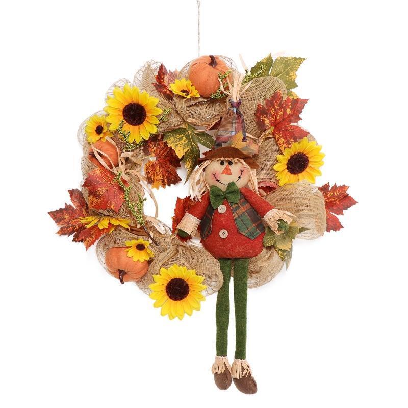 Christmas Wreath Christmas Hanging Sign Front Door Wall Decor Xmas Decorations