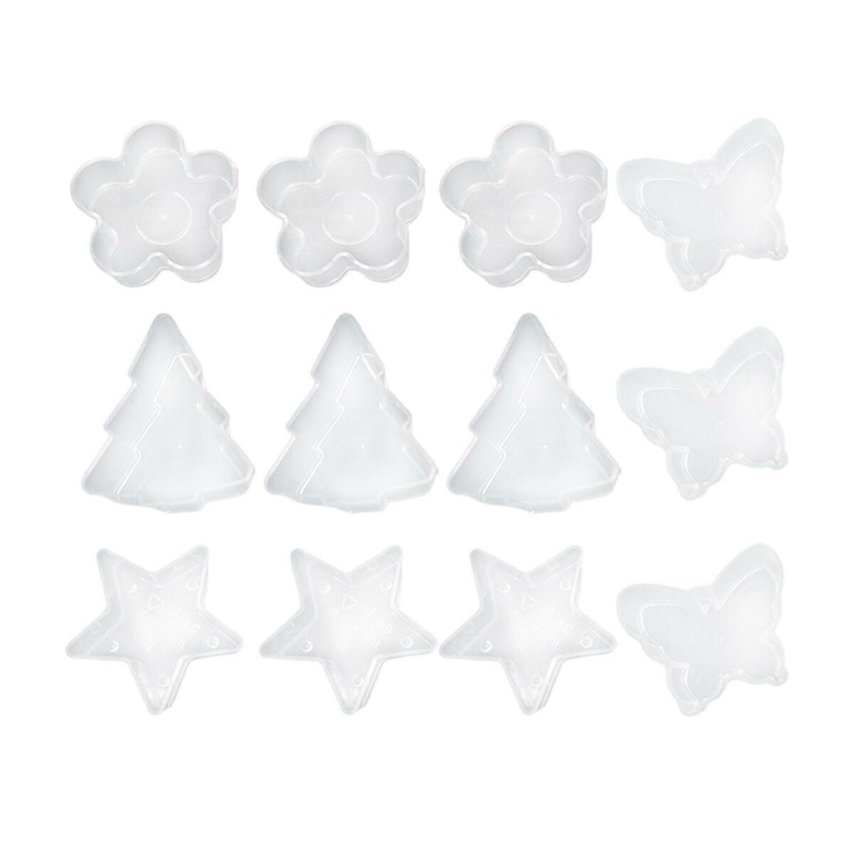 12x Plastic Tealight Cups Tea Light Molds Containers 4  for DIY Candle