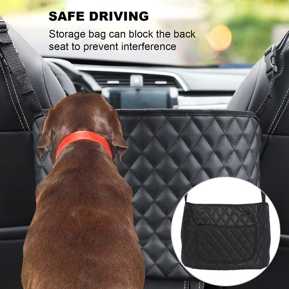 Interior Car Storage Pocket Seat Back Crevice Handbag Leather Organizer