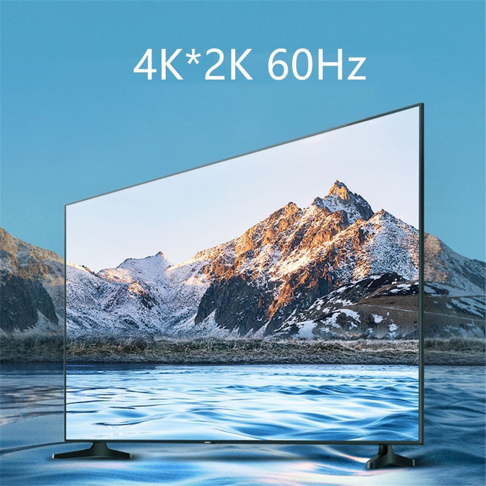60Hz Premium Projector Computer 4K 3.3FT Adapter HDMI 2.0 Cable Connect