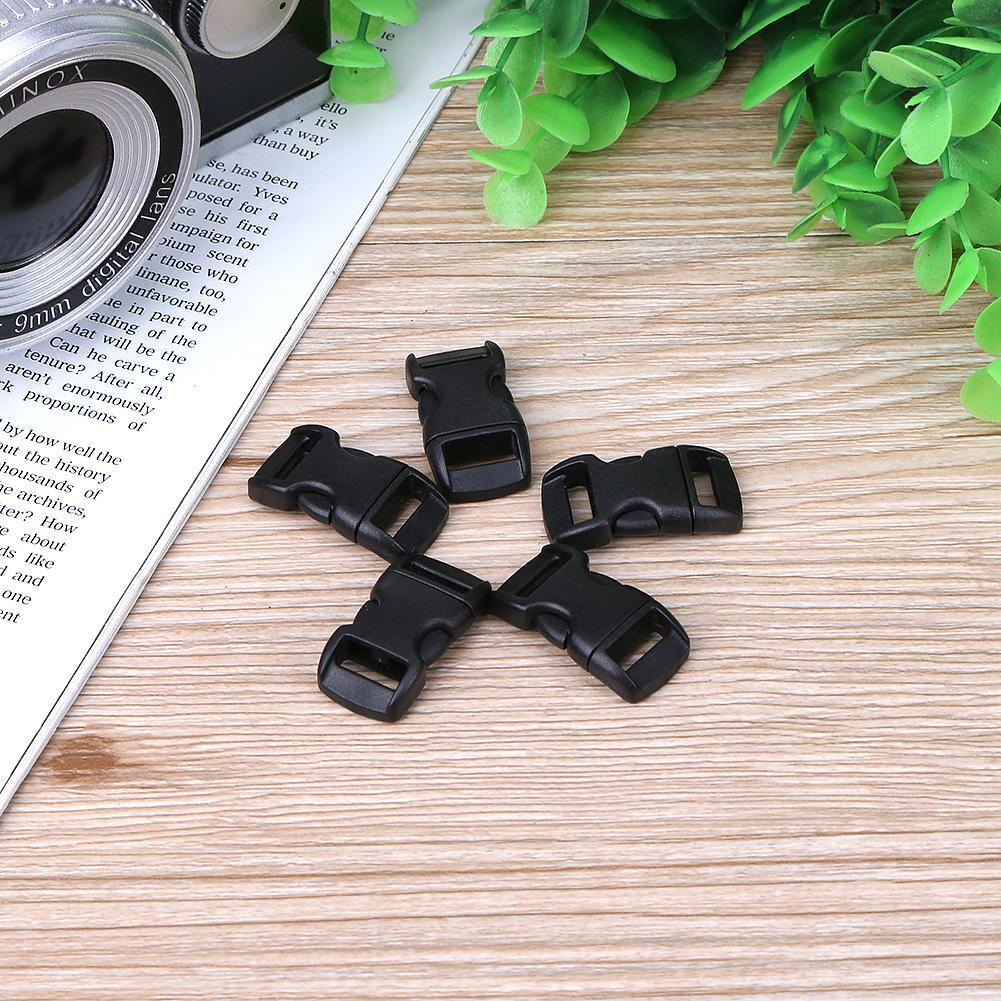 50pcs 10mm Side Release Buckles Webbing for Paracord Bracelet Backback