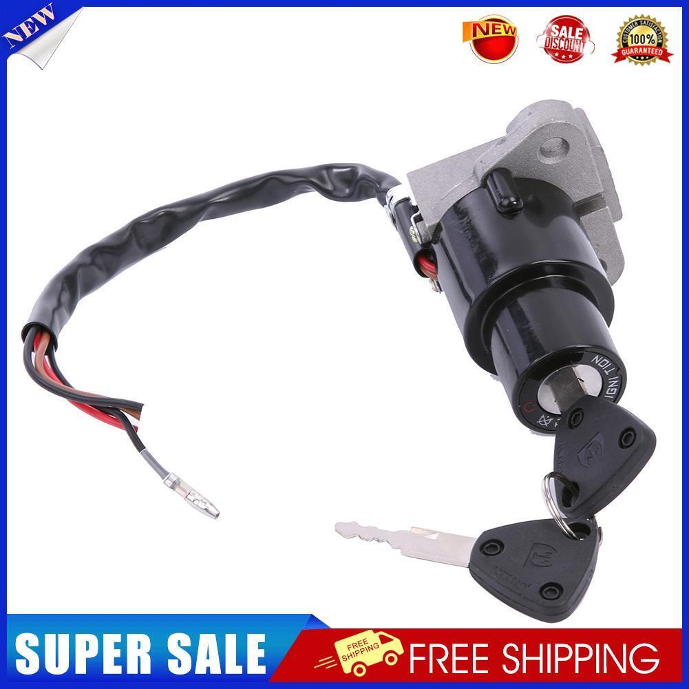 Motorcycle Ignition Switch Lock Assembly with 2 Keys for Yamaha DT 125R