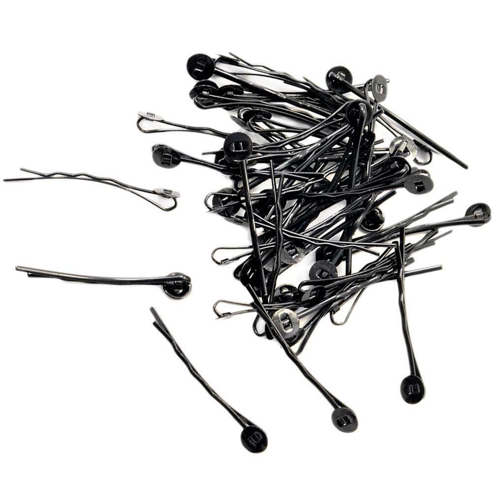 50x Black   Bezel Tray   Pin DIY Jewelry Making Findings