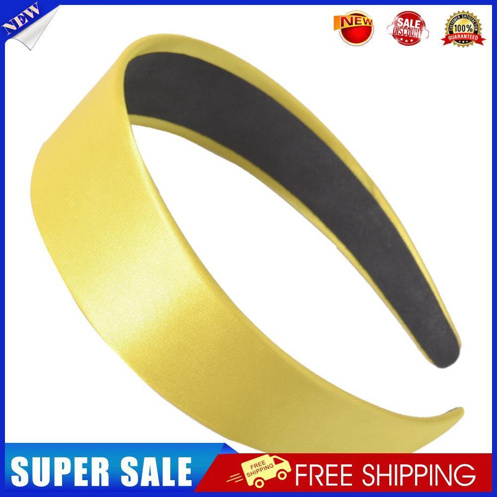 Satin Headband Candy Color Hair Band Headdress Fashion Headwear (Style 1)