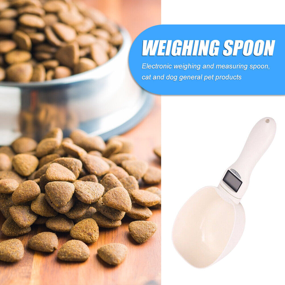 Electronic Dogs Cat Cereals Scale Weighing Meter Pet Food Weighing Spoon