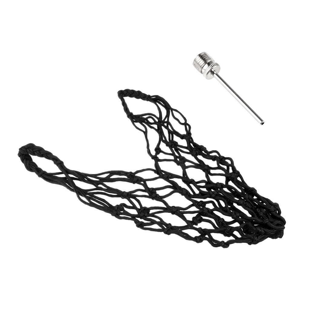 Volleyball Basketball Football Soccer Ball Storage Net Bag + Pump