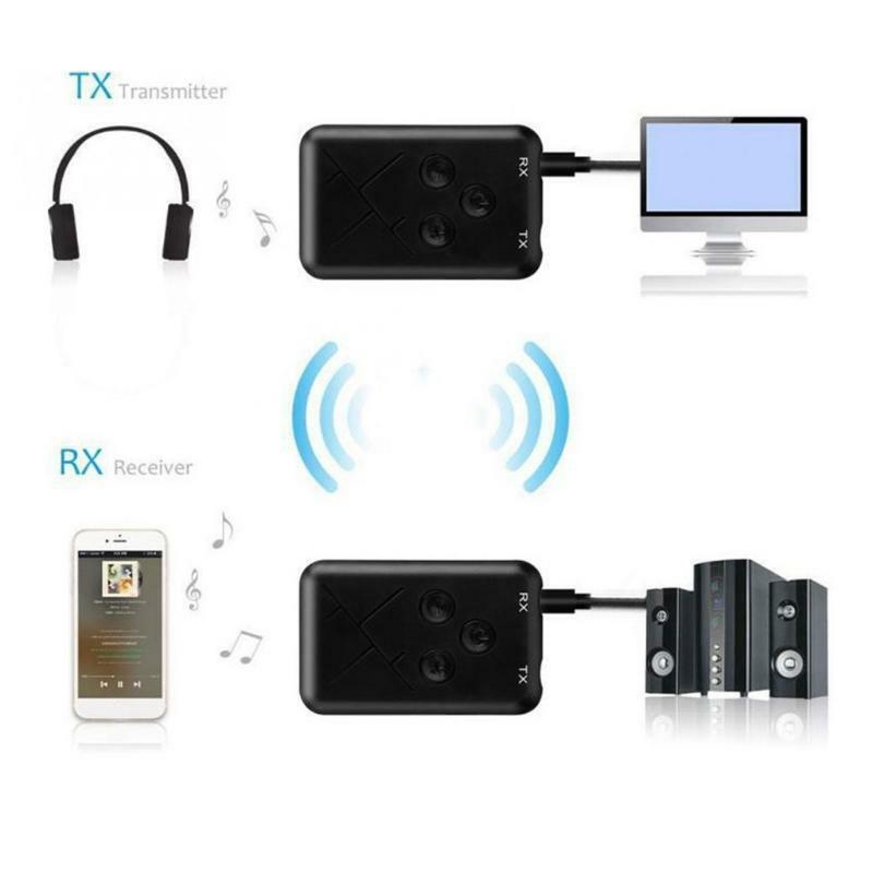 Bluetooth-compatible 4.2 Adapter 3.5mm Audio Receiver Transmitter 2 in1 Adapter