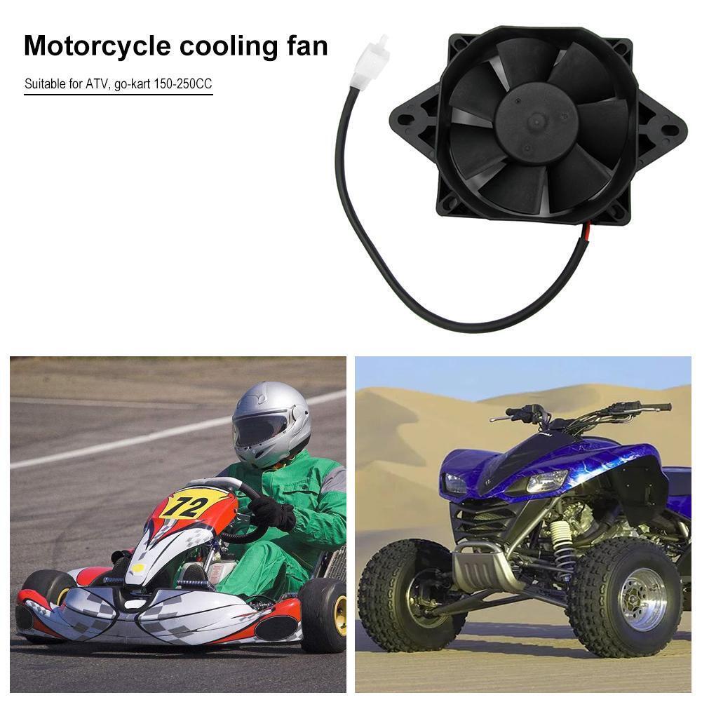 Radiator Thermo Electric Cooling Fan for 150cc 250cc Quad Dirt Bike ATV