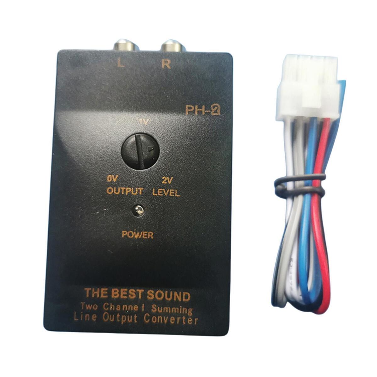 50W 1A Car Part Audio RCA Speaker Converter Car RCA Converter for Car Stereo