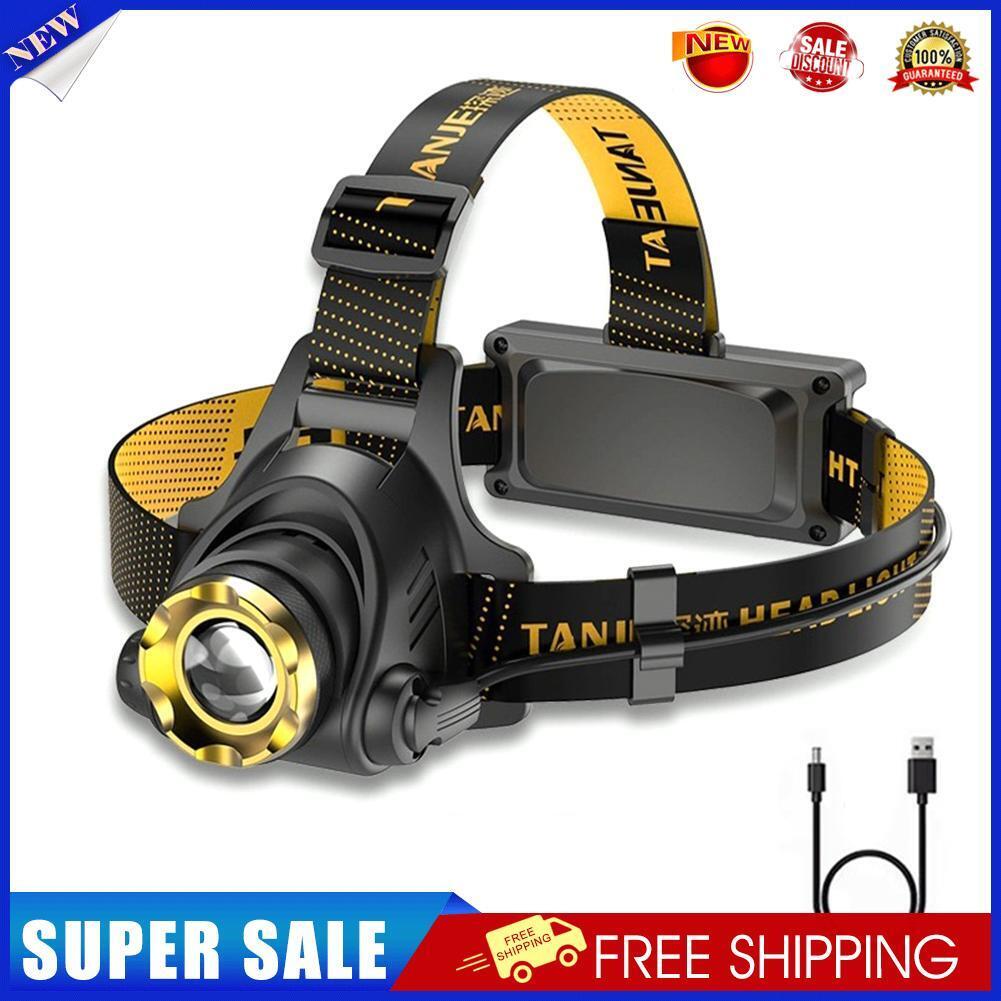 LED Headlamp Fishing Headlight 3 Modes Zoomable Waterproof Camping Light