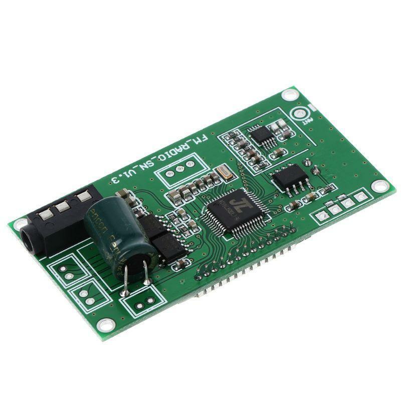 PLL LCD Digital FM Radio Receiver Module 87-108MHZ Wireless Microphone Stereo
