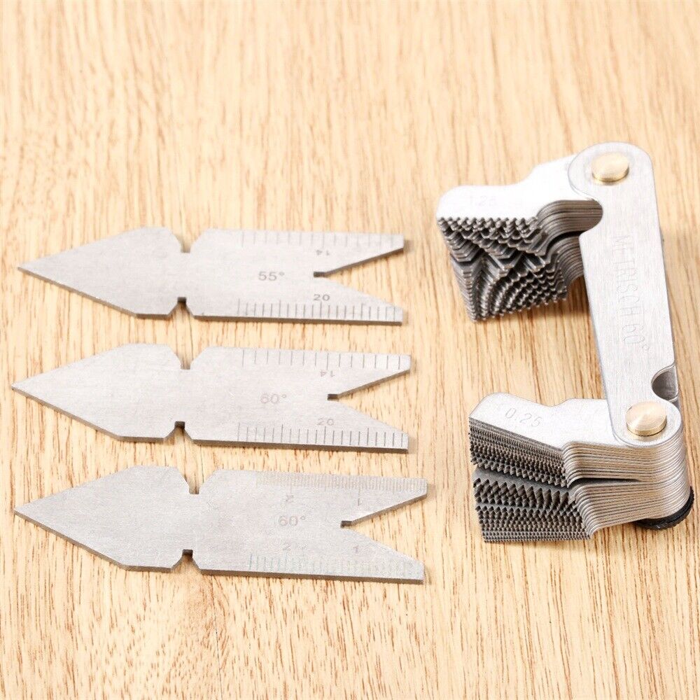 55&60° Metalworking Tooling Screw Pitch Center Gauge Business Inspection Measure