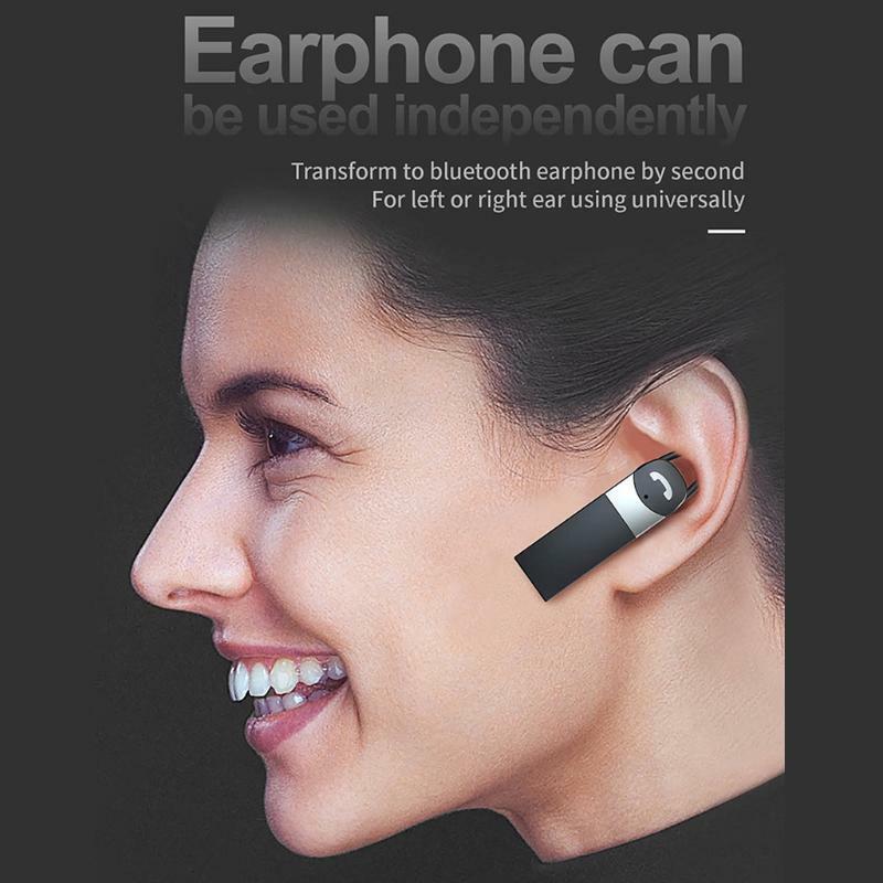 Wireless Car Kit for Handsfree Talking Answering the Phone by One Key Black