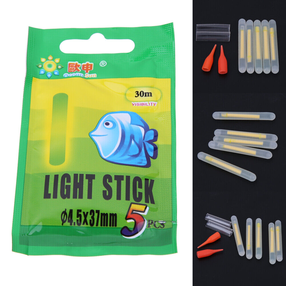 25Pcs Multi-Color Fishing Float Fluorescent Lightstick Light Rod Dark Stick