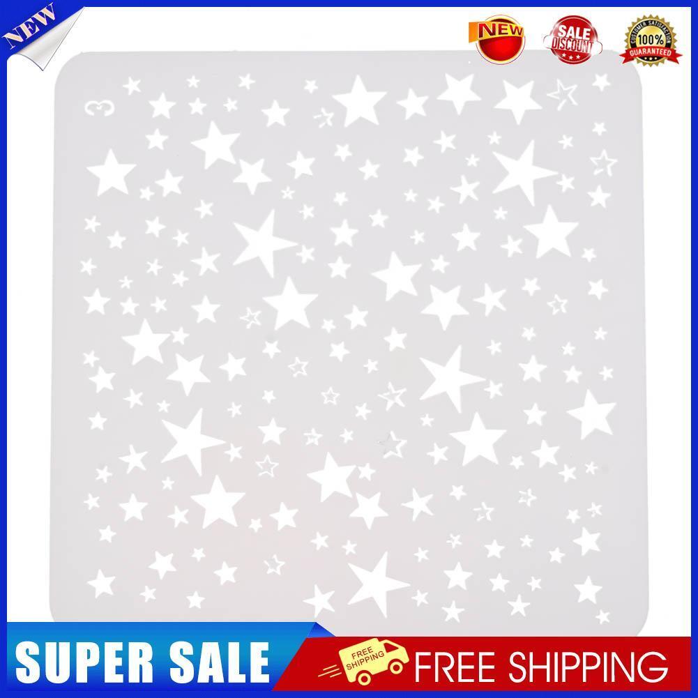 Star Theme Hollow Lace Ruler Embossing Template DIY Photo Album Draw Tool