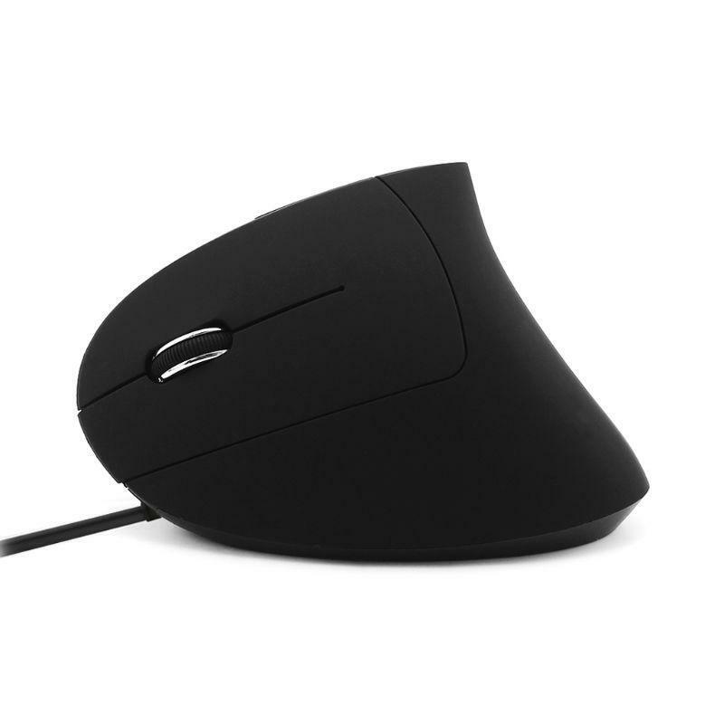 Ergonomic Left Hand Optical USB Wired Computer Gaming Mouse Vertical Mouse