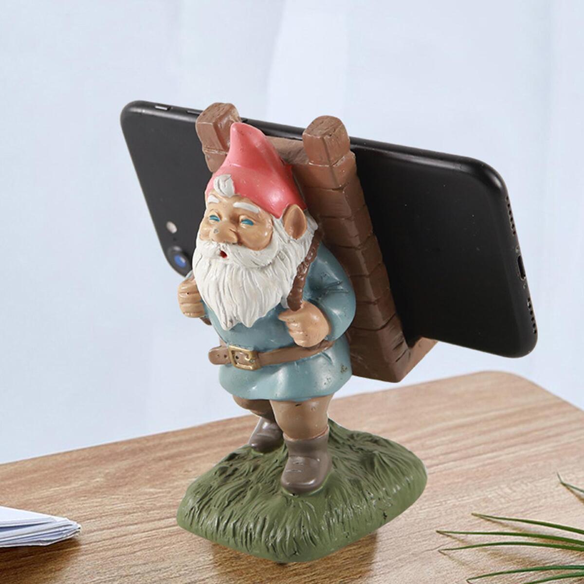 Cute Phone Stand Santa Santa Claus Shape Desk Home Bedroom Ornaments Crafts