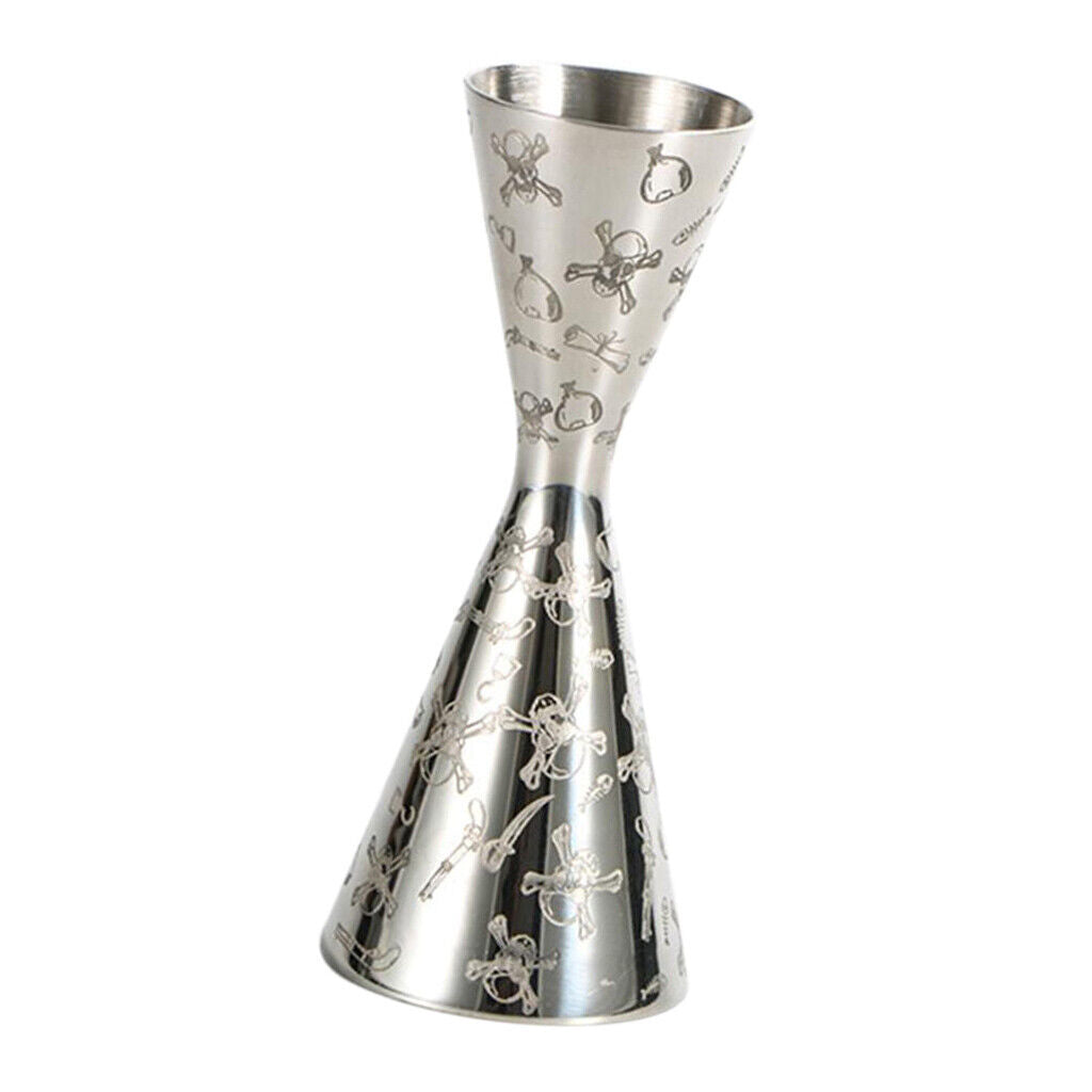 Cocktail Jigger Tool Liquor Mixer Measure Double Cup Stainless Steel 1oz/2oz