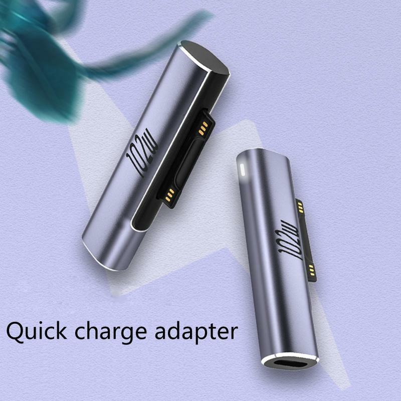 Tablet Charger 102W Type-C/USB-C PD Fast Charging Plug for Surface Pro 3 4 5 6