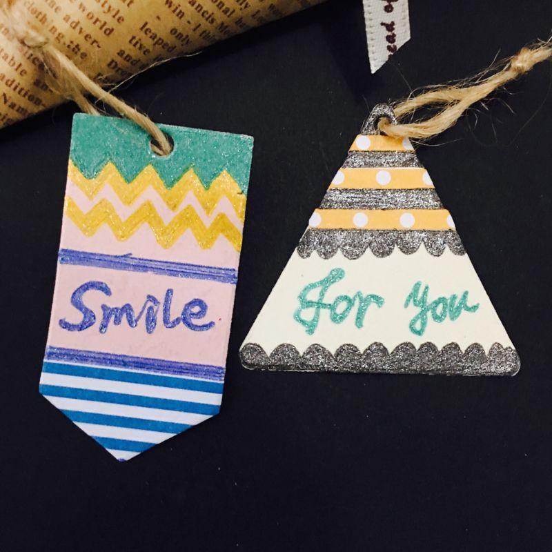 Triangle Tag Metal Cutting Dies Stencil DIY Scrapbooking Album Stamp Paper Card