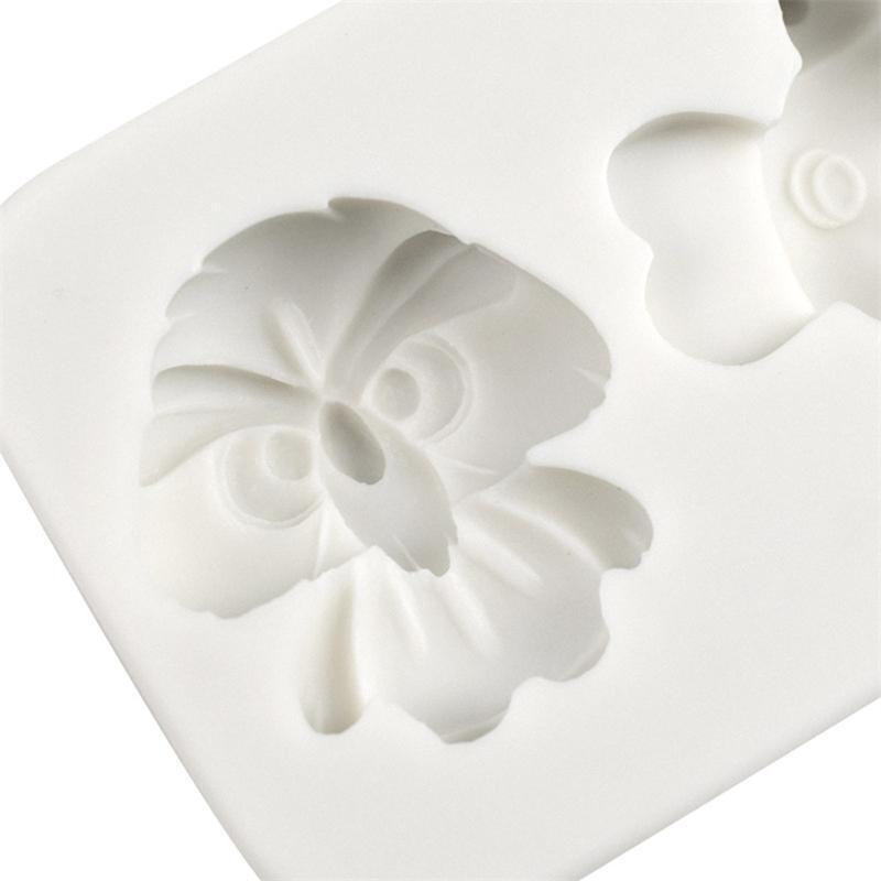 Elephant & Owl Shaped Silicone Mold Fondant Chocolate Mold DIY Baking Tool