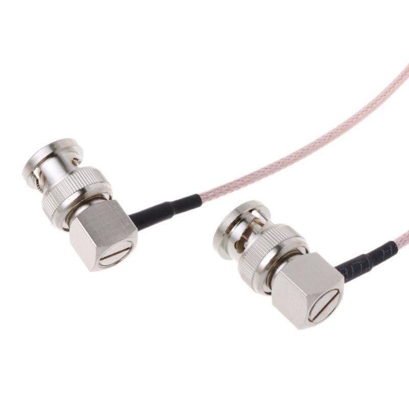 HD SDI Video Connector Cable RG179 BNC Male To BNC Right Angle Plug For BMCC