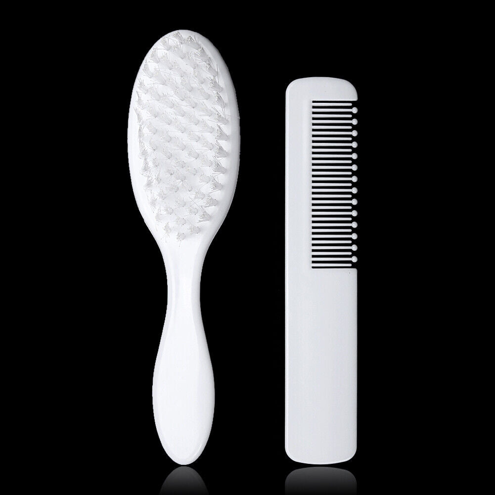 ABS Newborn Baby Hair Brush Soft Infant Comb Head Scalp Massager Tool Set