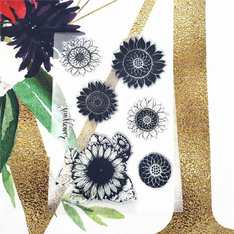 Sunflower Silicone Seal Stamps DIY Scrapbooking Embossing Photo Album Decoration