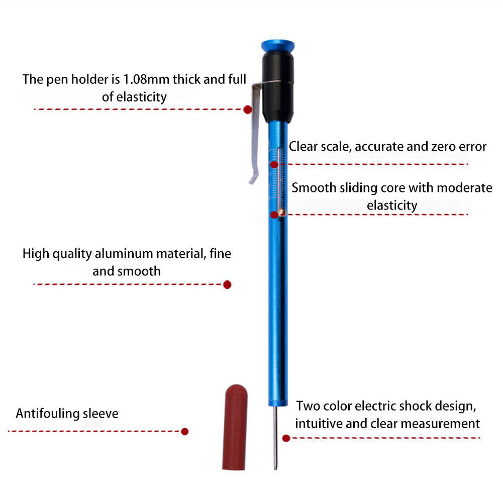 Automotive Brake Pad Tester Pen Car Brake Block Thickness Measuring Tools
