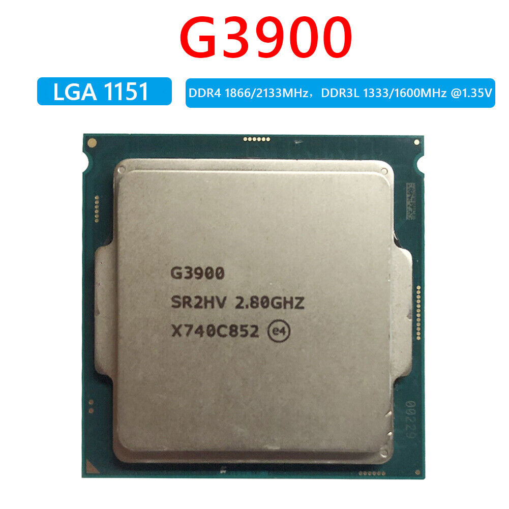 For Intel Celeron G3900 Dual Core Processor for LGA1151 B250 B250C BTC CPU