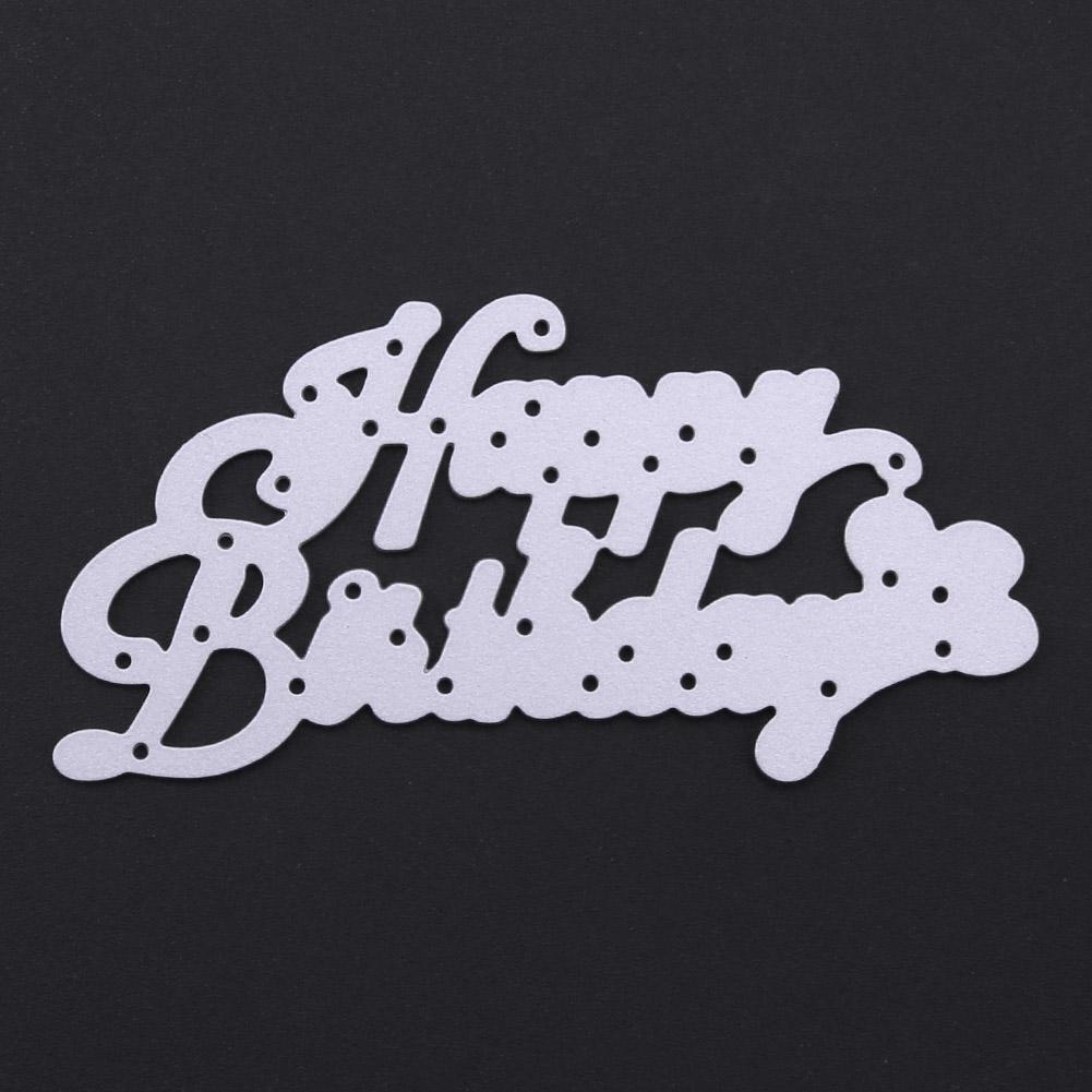 Birthday DIY Metal Scrapbook Craft Embroidery Art Cutting Die Stencils Gift