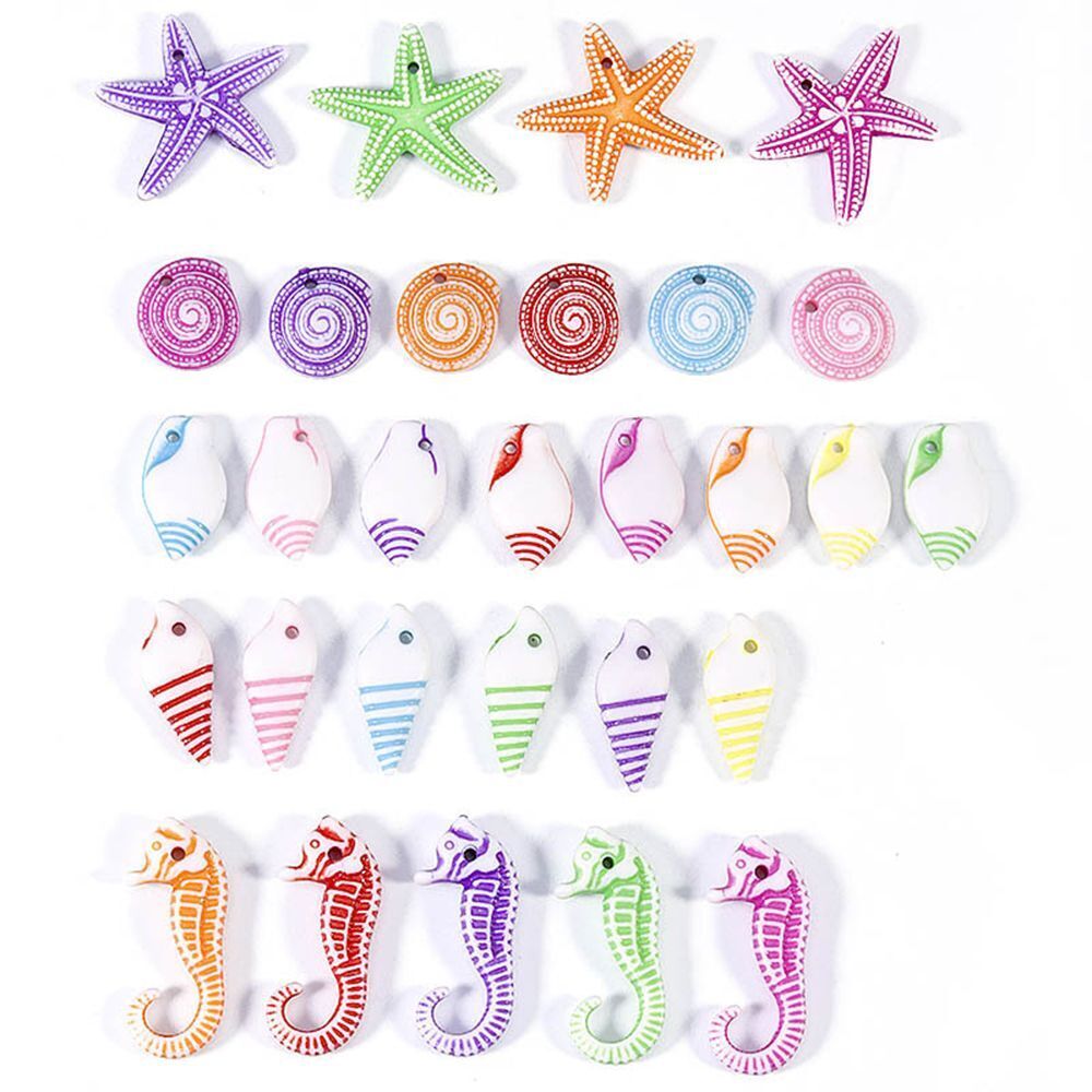 Accessories Ocean Theme Pendants DIY Loose Bead Conch Sea Shell Starfish