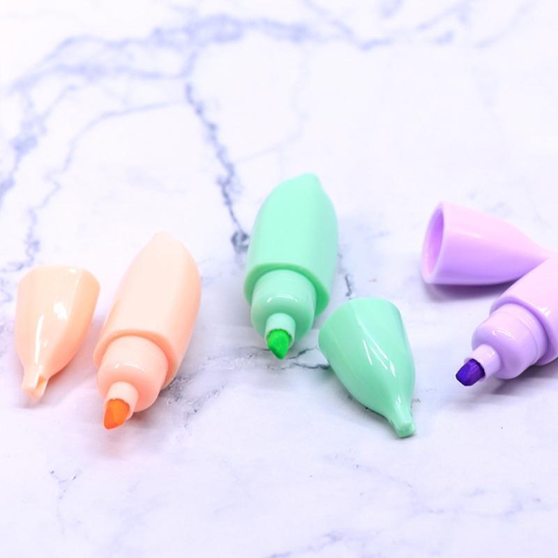6 Colors Novelty Highlighter Marker Pens Non Toxic Quick Drying Kid Graffiti Set