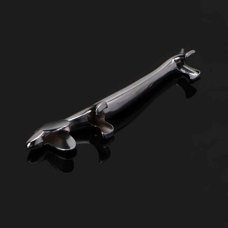 Lovely Little Dog Chopsticks Holder Rest Metal Craft Stainless Steel Decoration