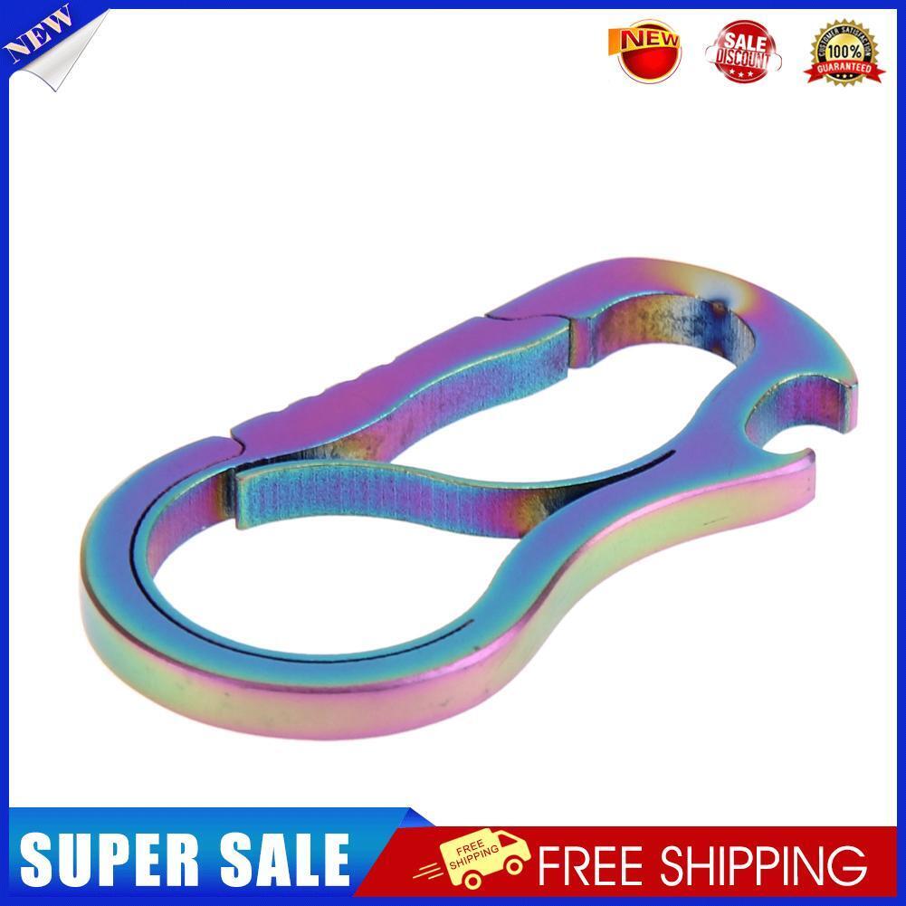 Metal Fast Buckle Outdoor Keychain EDC Equipment Titanium Alloy Carabiner