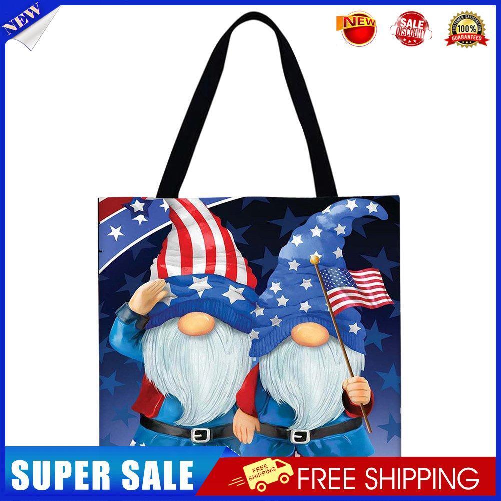 Flag dwarf dwarf Printed Shoulder Shopping Bag Casual Large Tote Handbag