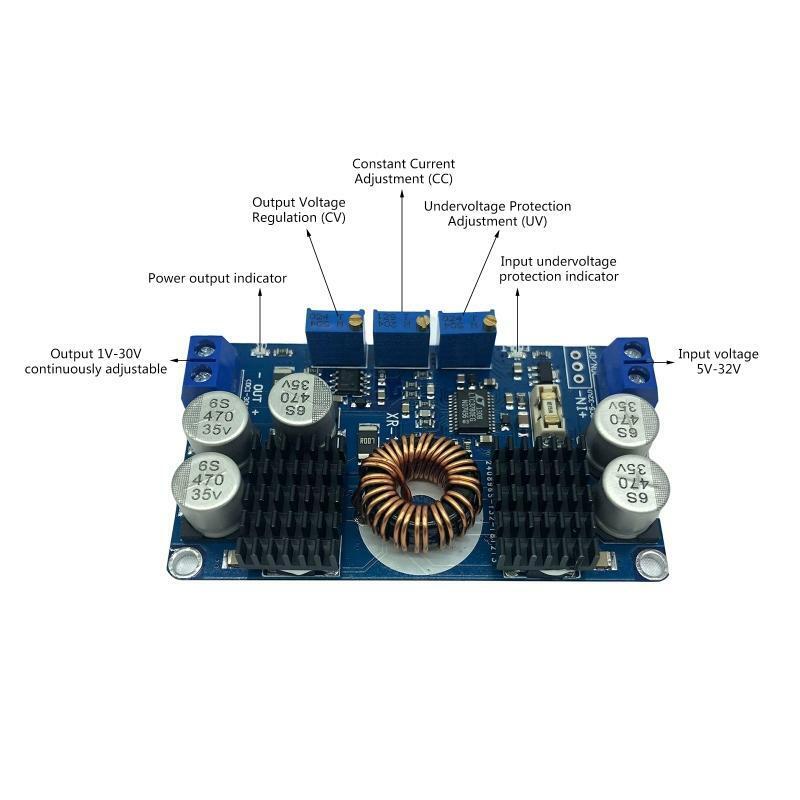 Step Up Down Voltage Regulator 5-32V to 1-30V DC Converter Transformer Charging