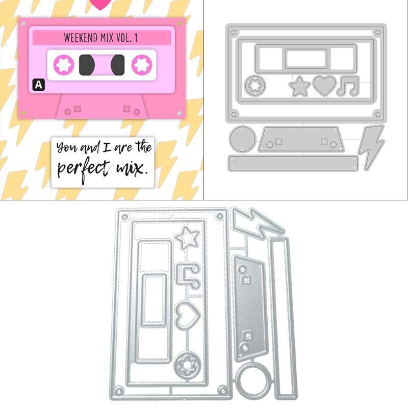 Music Player Metal Cutting Dies Craft Die Cuts Stencil DIY Scrapbooking Album