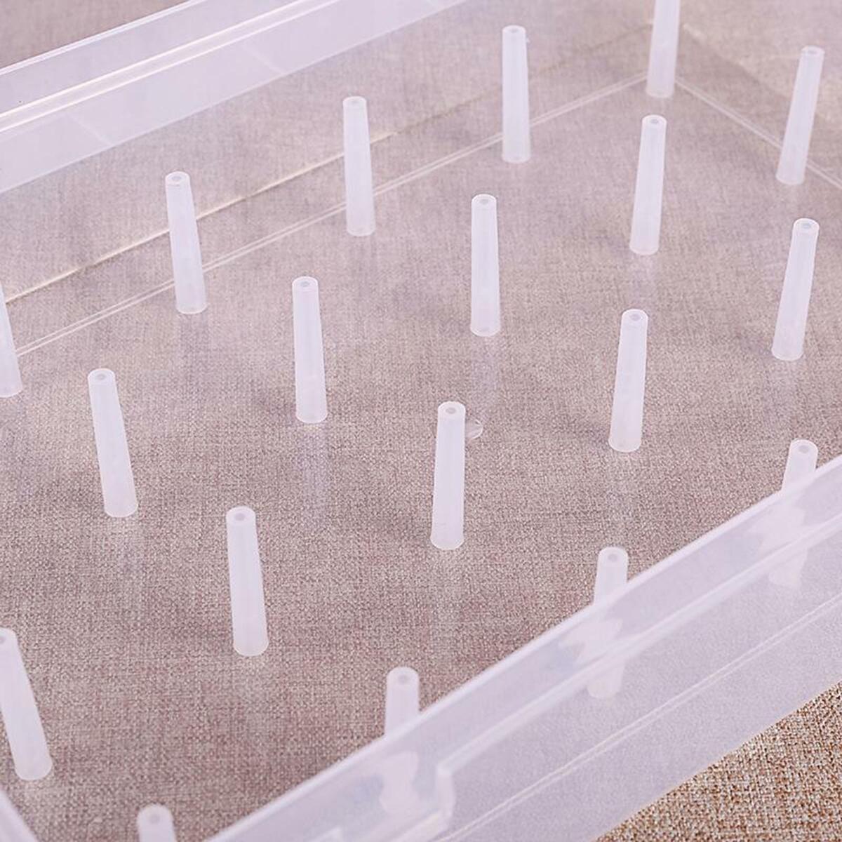 Empty Sewing Thread Storage Case 28x19.5x6.3cm Thread Container Case Holder 24