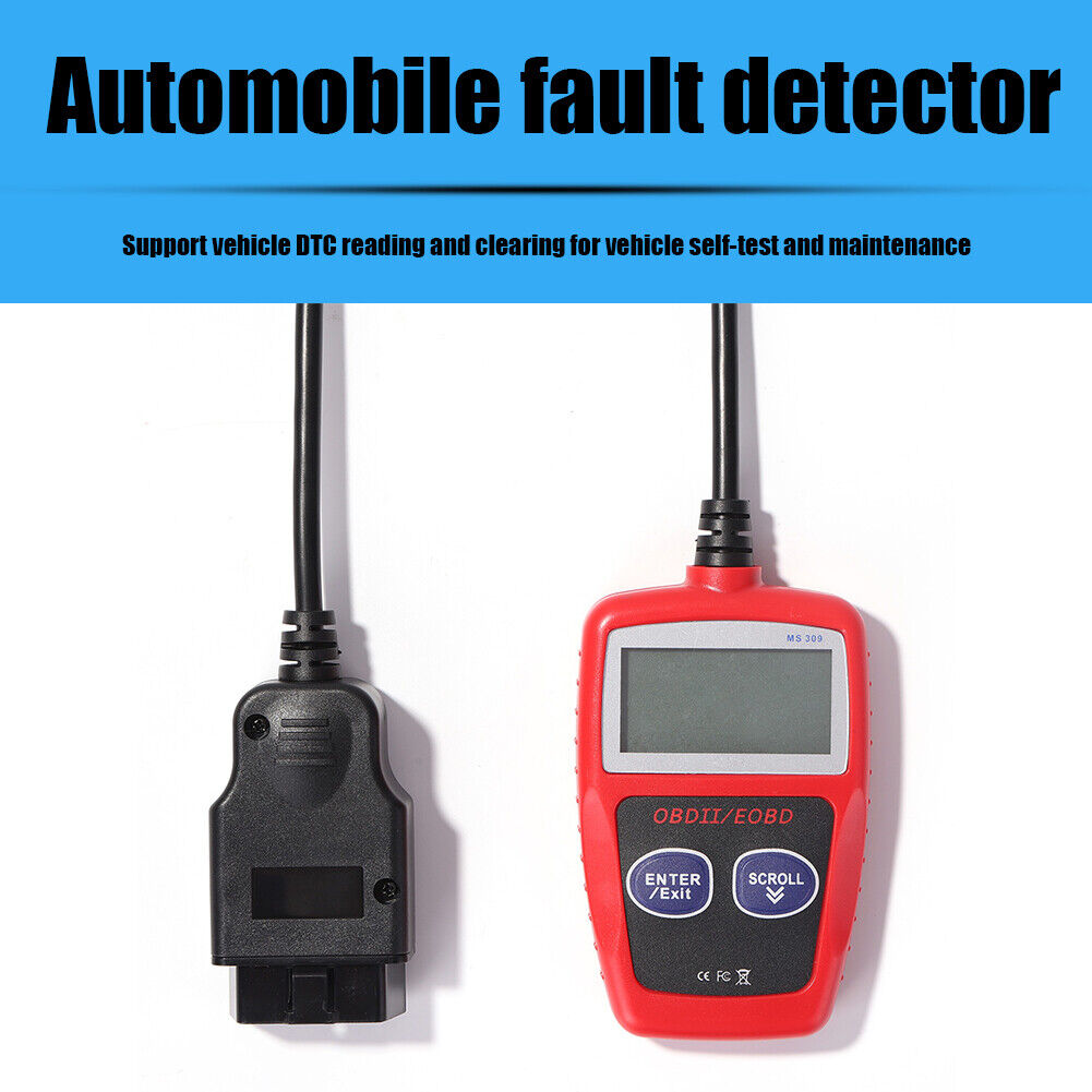 MS309 Digital LCD Display OBD2 Scanner Analyzer OBDII Auto Car Code Reader