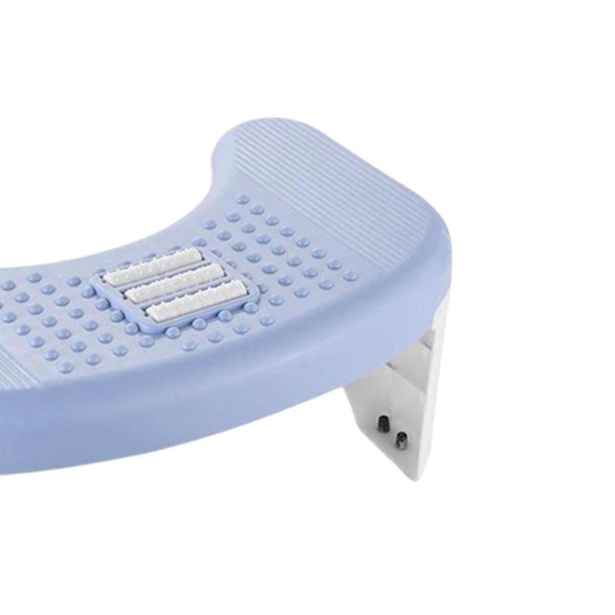 Folding Toilet Stool Anti Constipation Potty Step for Bathroom Office Blue