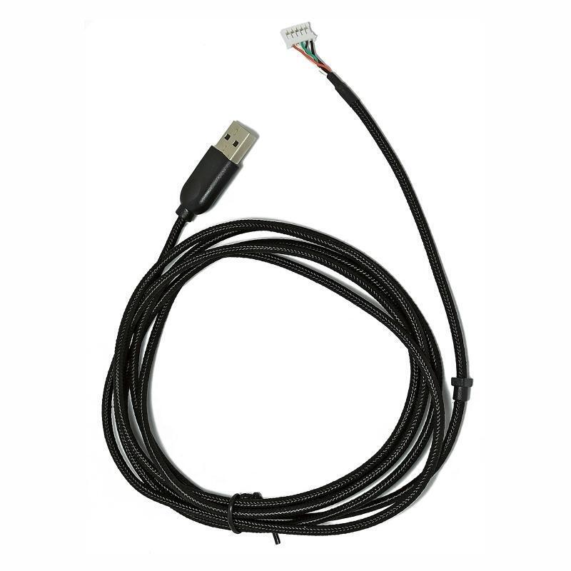 2 Meters USB Mouse Cable Mouse Line Braided Durable for Logitech G600 Mouse Wire