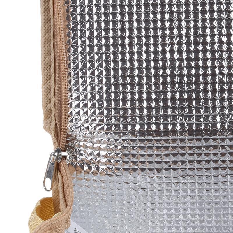 Portable Rattan-like Thickened Insulated Lunch Bag Large Capacity Warm Cooler