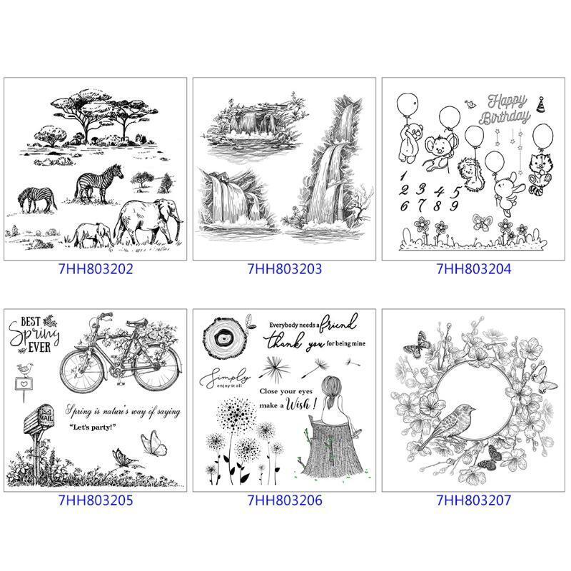 Make a Wish DIY Silicone Clear Stamp Cling Seal Scrapbook Embossing Album Craft