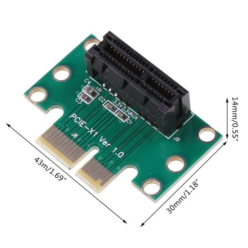 PCI Express X1 Adapter Riser Card PCIE X1 to X1 Slot Converter Card 90 Degree