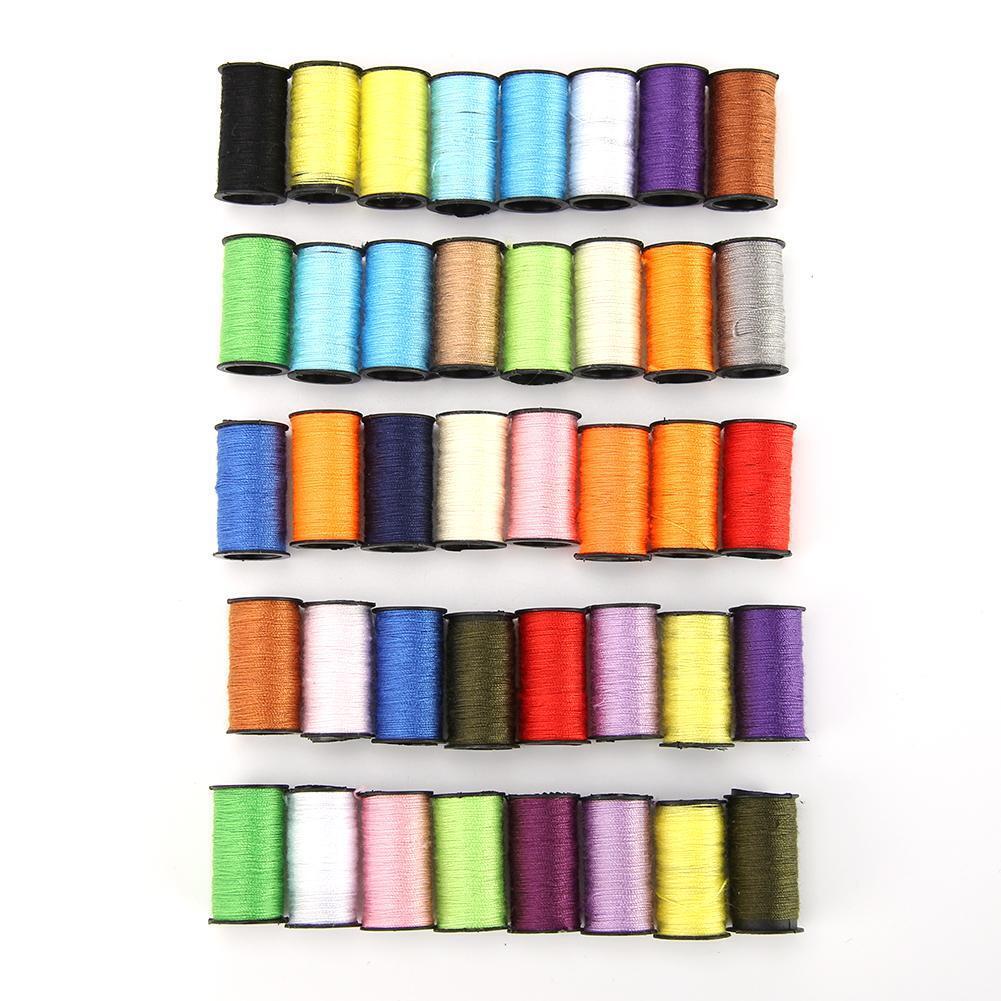 128pcs/set Portable Travel Sewing Box Knitting Needles Tool Quilting Thread