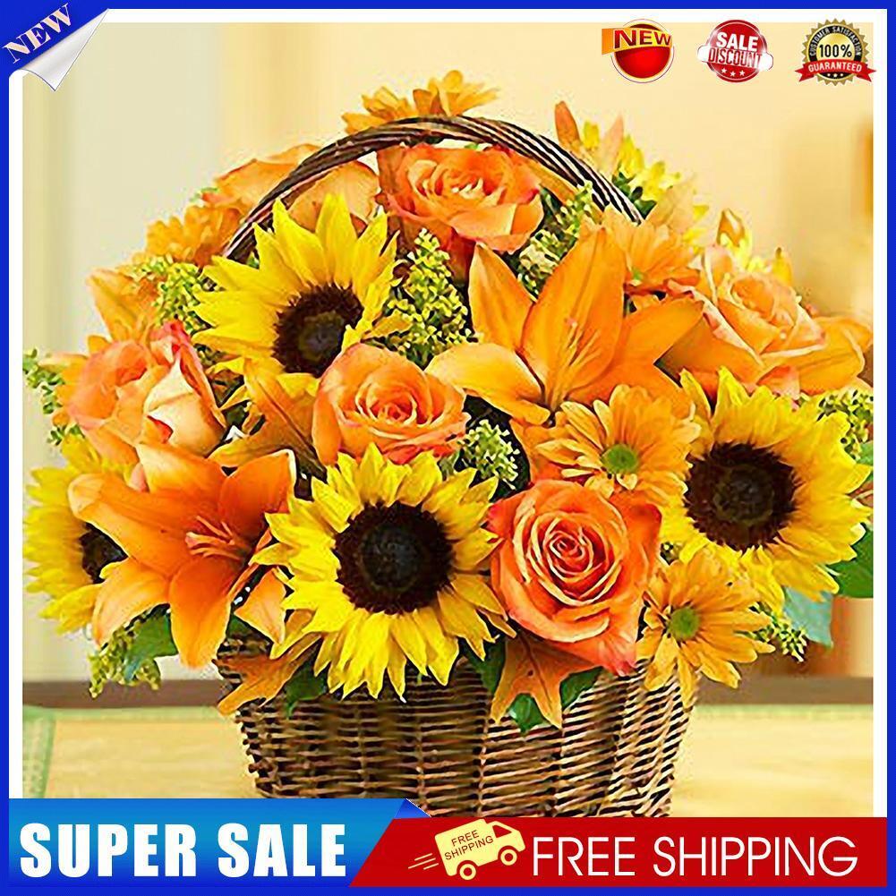 5D DIY Diamond Painting Sunflowers Cross Stitch Embroidery Rhinestones Kits
