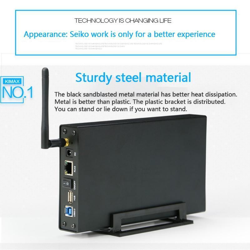 Blueendless 3.5'' Hard Disk Enclosure Box Home Wifi Router Smart NAS WiFi Net