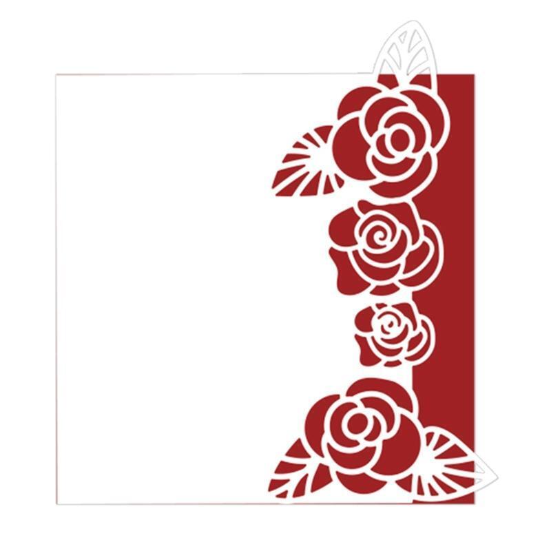 Valentines Day Rose Card Metal Cutting Dies Stencil DIY Scrapbook Album Template